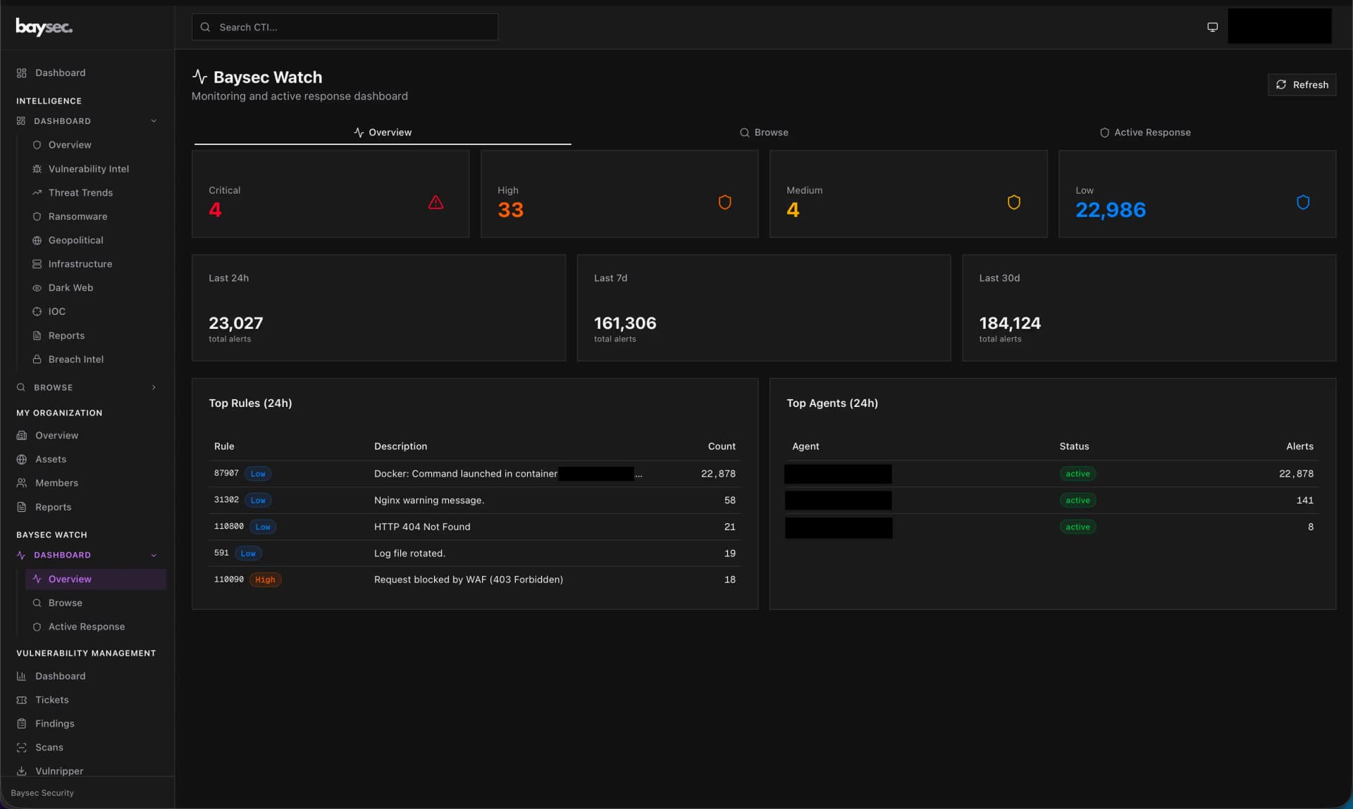 Baysec Watch Dashboard